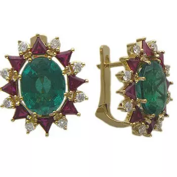 Золотые серьги 01C645045-1