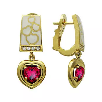 Золотые серьги 01C645558U-1