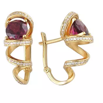 Золотые серьги 01C646209-2