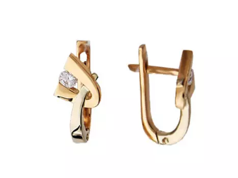 Золотые серьги 01C662502