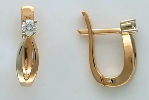 Золотые серьги 01C662975