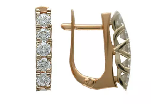 Золотые серьги 01C663068