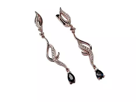 Золотые серьги 01C664066