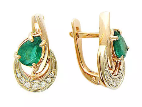 Золотые серьги 01C664234