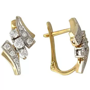 Золотые серьги 01C666192