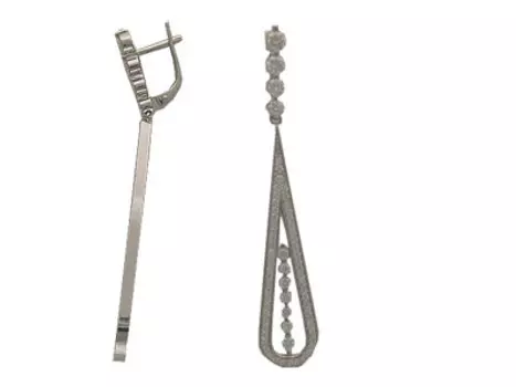 Золотые серьги 01C673310