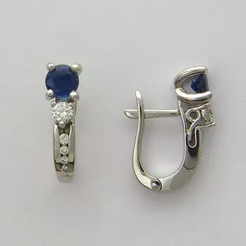 Золотые серьги 01C673648-1