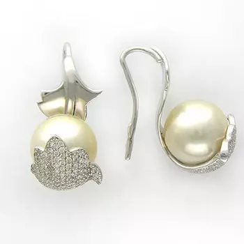 Золотые серьги 01C673668-1