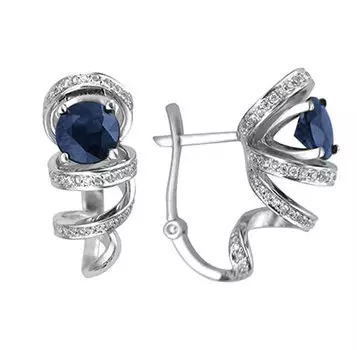 Золотые серьги 01C676209-3