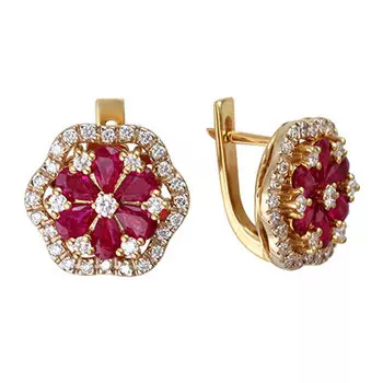 Золотые серьги 01C682359-2