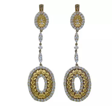 Золотые серьги 01C683577