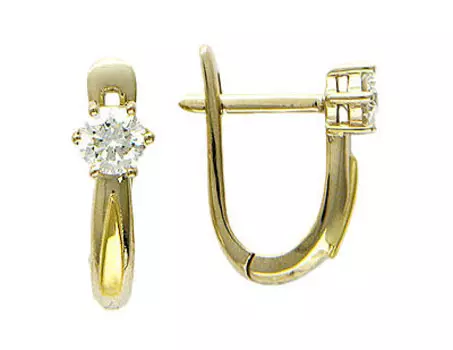 Золотые серьги 01C684416