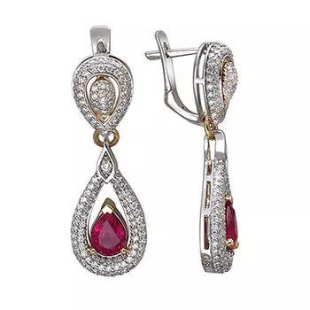 Золотые серьги 01C688492-1