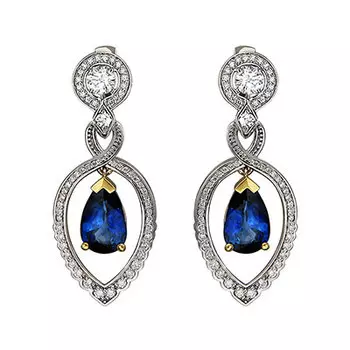 Золотые серьги 01C688495-1