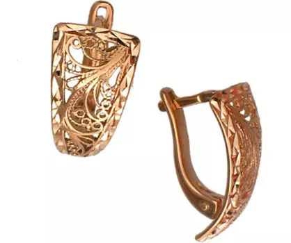 Золотые серьги 01C712218