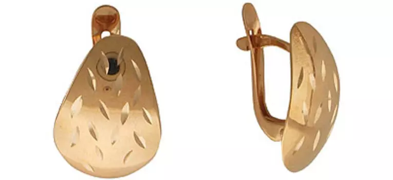 Золотые серьги 01C712876