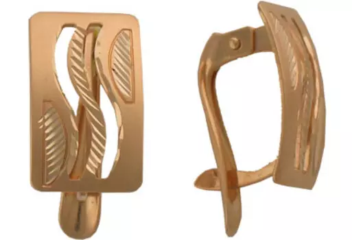 Золотые серьги 01C712941