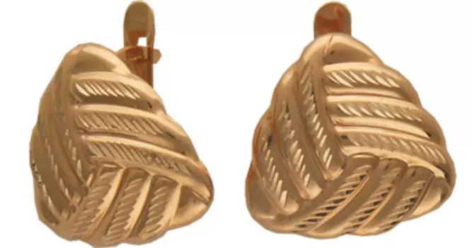 Золотые серьги 01C713319