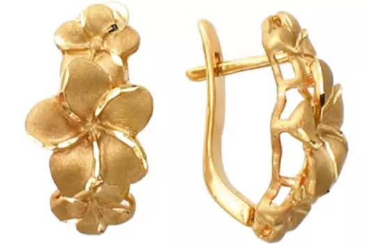 Золотые серьги 01C732081