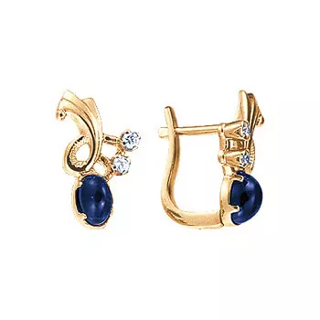 Золотые серьги 02586RS