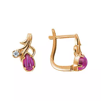 Золотые серьги 04453RS