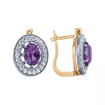 Золотые серьги 08452RS