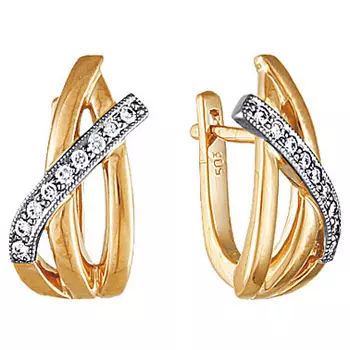 Золотые серьги 10034RS