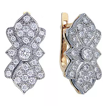 Золотые серьги 10036RS