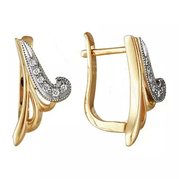 Золотые серьги 10065RS