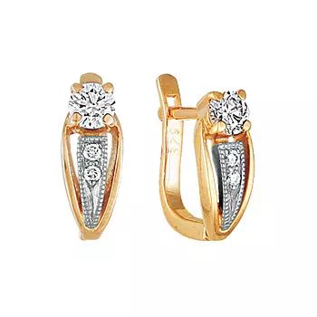 Золотые серьги 10081RS