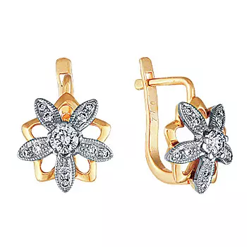 Золотые серьги 10134RS