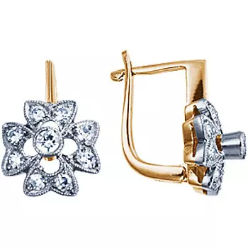 Золотые серьги 10204RS