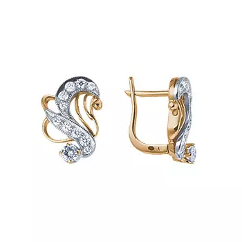 Золотые серьги 10878RS