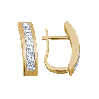 Золотые серьги 14233RS