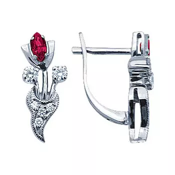 Золотые серьги 14374RS