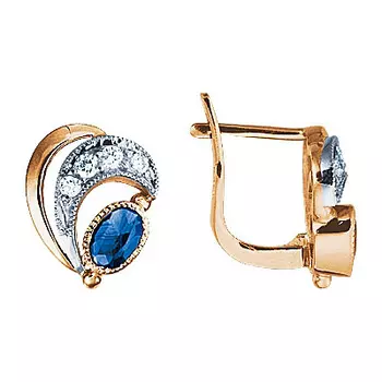 Золотые серьги 17208RS