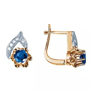 Золотые серьги 17294RS