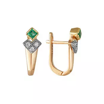 Золотые серьги 17391RS