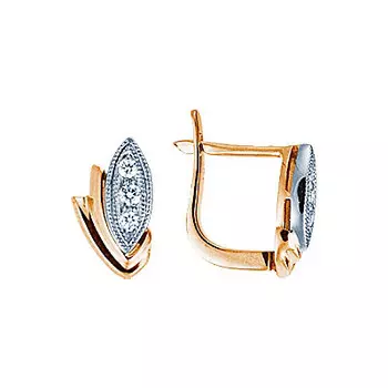 Золотые серьги 17644RS