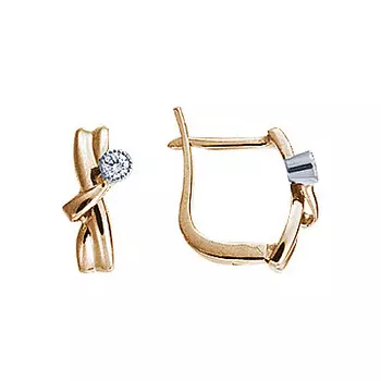 Золотые серьги 17647RS