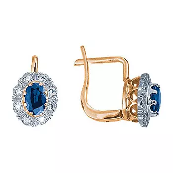 Золотые серьги 17697RS