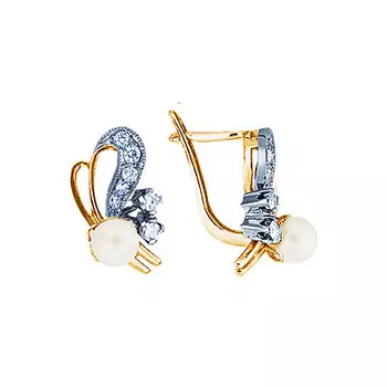 Золотые серьги 17929RS