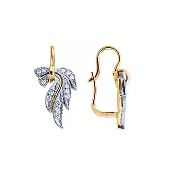 Золотые серьги 18586RS