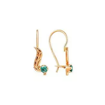 Золотые серьги 19537RS