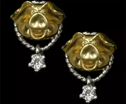 Золотые серьги 20140