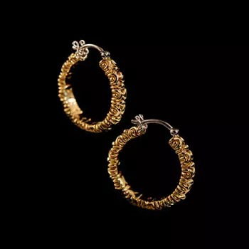 Золотые серьги 20270