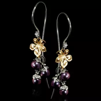 Золотые серьги 20330