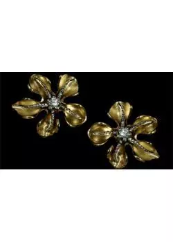 Золотые серьги 21100