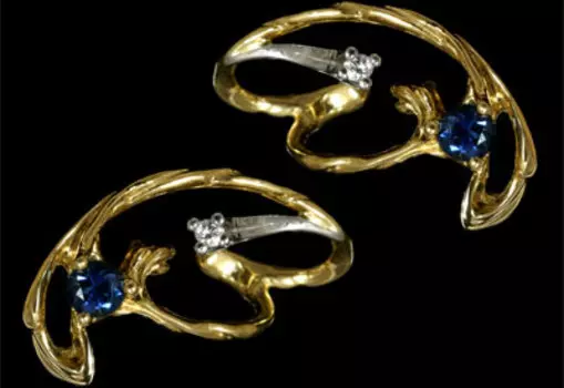 Золотые серьги 21260