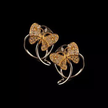 Золотые серьги 21780